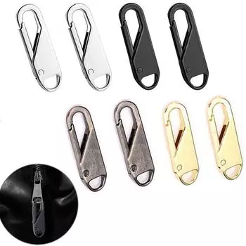 Аксессуары Зажим для молнии Замена головки молнии Комплект для ремонта молнии Язычок для молнии Бегунок для молнии Пуллер 10pcs чёрный