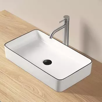 эксклюзивно в Stylish Large Freestanding Handwashing Ceramic Handwashing Handwashing Bowl [Продано JOMOWN] Раковина, Раковина, 605355110 мм, Раковина,