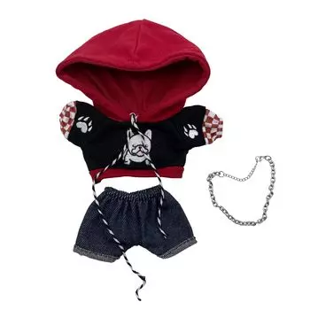 AXLUCE-Мягкая одежда-Мягкая игрушка-Одежда-20см-Кукла (красный) красный