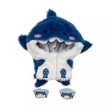 AXLUCE-Мягкая одежда-Мягкая игрушка-Одежда-20см-Кукла-Акула (синий) синий