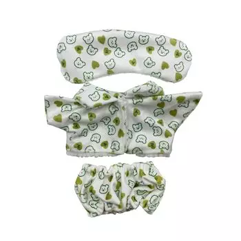 AXLUCE-Мягкая одежда-Мягкая игрушка-Одежда-20см-Кукла-Пижама (зеленый) зелёный