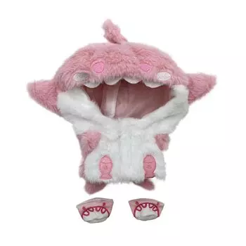 AXLUCE-Мягкая одежда-Мягкая игрушка-Одежда-20см-Кукла-Акула (розовый) розовый