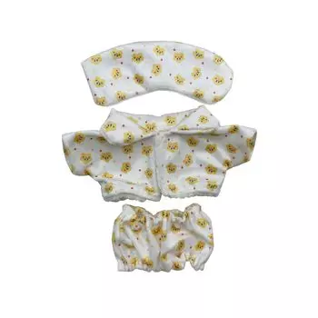 AXLUCE-Мягкая одежда-Мягкая игрушка-Одежда-20см-Кукла-Пижама (желтый) жёлтый