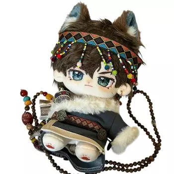 AXLUCE Plush Clothes Ethnic Costume Plush Toy Clothes 20cm Doll - - - - - (Blue)