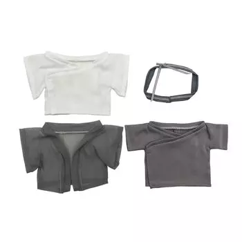 AXLUCE-Stuffed clothes-Stuffed toy-Clothes-20cm-Doll-Kimono (Gray) серый