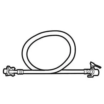 AXW012CA0100 Panasonic washer/dryer water supply (pressure) hose (80cm)