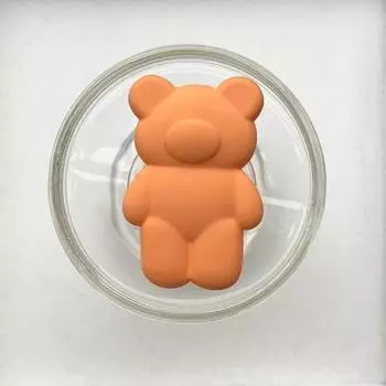 AY Bear Cookie Smart Tok Cute Grip Tok, Orange, 1 piece