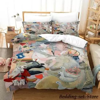 Aya Takano Anime Bedding Set Single Twin Full Queen King Size Bed Set Adult Kid Bedroom Duvetcover Sets Anime Parure de lit Bed 70x133cm 2pcs