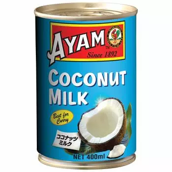 AYAM Кокосовое молоко 400мл Халяль 1 кокос (Без добавок, сертифицировано)