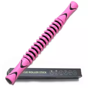 AYO Fascia Roller Massage Roller Myofascia Release Massage Stick Stick Massage Rod Fascia Loosen Roller Kinmaku Release Calf Foot (розовый)