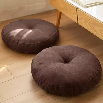 AYO Zabuton Напольный набор круглых татами для стульев с текстурой Dobby Lazy Cushion для стула для стула Японская подушка для комнаты, 2, Чехол, Стулья, Подушка,