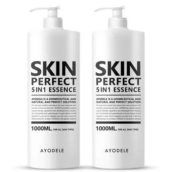 Ayodele Perfect Men Увлажняющее питание Отбеливающая морщинка 5в1 Мужская универсальная функциональная эссенция 1000 мл, 1 л, 2 шт.