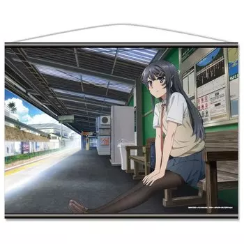 Az Maker Rascal Does Not Dream of Bunny Girl Senpai Mai Sakurajima Гобелен B2 F 728 x 515 мм Изготовлен из полиэстеровой замши прибл.