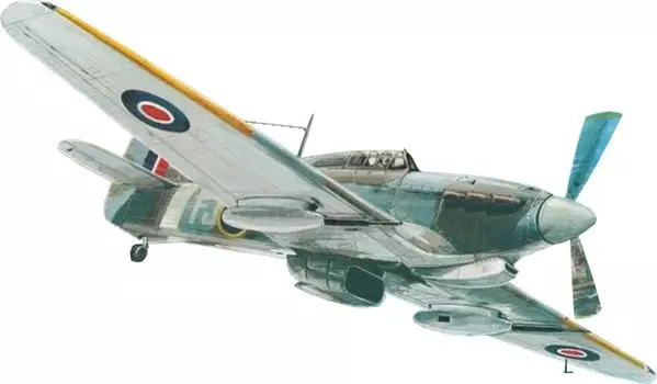 AZ Model British Hawker Hurricane 40mm cannon plastic model AZM7306 1/72 Mk.4