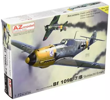 AZ Model German Air Force Battle of Emile Plastic Model AZM7659 1/72 Bf109E-7/B
