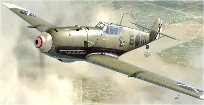 AZ Model German Air Force Messerschmitt Condor Legion Over Spain Plastic Model AZM7660 1/72 Bf109E-3
