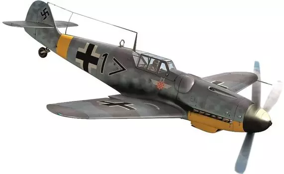 AZ Model Germany Balkan Eagle Plastic Model AZM7864 1/72 Bf109G-6