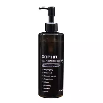 Az Style GOPHA Лечебный шампунь для кожи головы 280 мл Мужской Женский Салон Красоты Уход за кожей головы Аминокислотный шампунь для жирной кожи головы Квази-лекарственный зуд, акне,