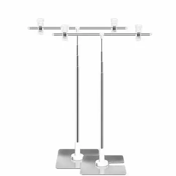 AZAKBL POP Регулируемый пол Удобный для легкой сборки рекламный стенд Подставка, длина, подставка, переноска, хранение, тип, (2 куска) серебряный