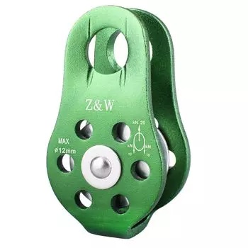 Azarxis 20kN Climbing Pulley Micro Pulley Climbing Pulley Petzl Arborist Pulley Climbing Rescue Rigging Towing (Green)