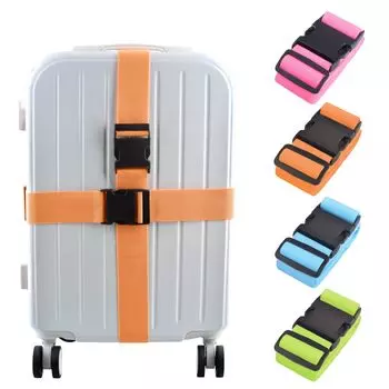 Azarxis Чемодан Затягивание Затягивание Затягивание Багажа Предотвращает Загрузку Багажник Упаковка Багаж Путешествия Удобный Набор из 4 Ремней, Ремень, Лента, Фиксация,