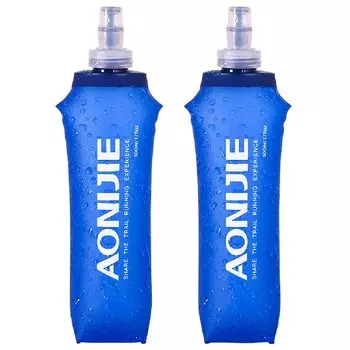 Azarxis Foldable TPU Hydration Portable Soft for Trail and Outdoor 500ml Capacity Bottle, Flask, Lightweight, Running, Marathons, Hiking, Cycling,