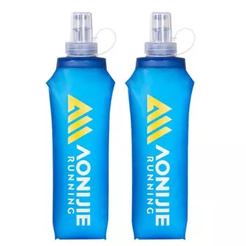 Azarxis Складная мягкая гидратационная фляга с пылезащитной легкой ТПУ бутылкой для воды для и на открытом воздухе 250 мл и 500 мл емкость крышка, бег, марафоны,