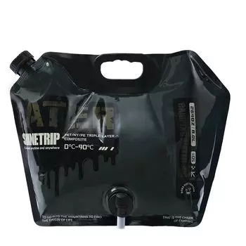 Azarxis Water Большой запас воды Вода с водой Легко и удобно для аварийного хранения воды в горах, складной, емкостью 8 л,