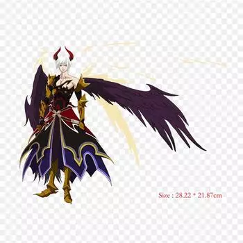 Азазель и Люцифер Shingeki No Bahamut Azazel Granblue утюг на термопереносной печати виниловые нашивки наклейки для одежды DIY аппликации моющиеся нашивки