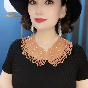 Ажурная шаль из капокового шелка, летняя защита от солнца, универсальный воротник-подделка Ai Meili