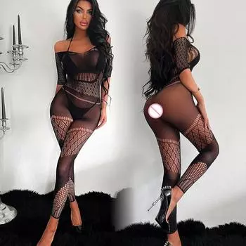 Ажурные боди-чулки женские подарки на День святого Валентина боди бебидолл нижнее белье высокая эластичность пижамы обтягивающее ночное белье сексуальное нижнее белье XXS