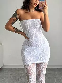 Ажурные носки забавный комплект из двух частей сращивание перспектива кружево обтягивающий комплект полый тонкий сексуальный комбинезон S