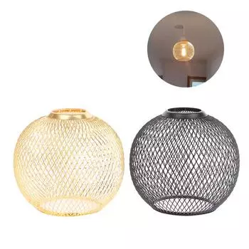 Ажурный металлический подвесной светильник с абажуром для украшения дома в гостиной