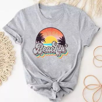 (Азиатский размер)Футболка, модная футболка, одежда, леопардовая, милая, милая, в стиле 90-х, трендовая, повседневная, с коротким рукавом, женская футболка с принтом, женская женская футболка с графикой S