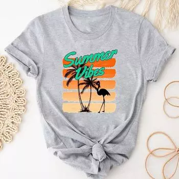 (Азиатский размер)Футболка, модная полосатая милая милая футболка для пляжного отдыха, одежда, повседневная женская футболка с коротким рукавом с принтом, женская женская футболка с графикой S