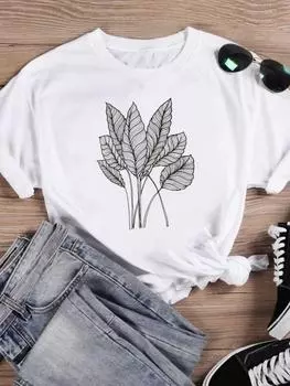 (Азиатский размер) Футболка, одежда, стиль любви, милые, милые, 90-е годы, повседневная модная женская футболка с принтом, повседневная женская футболка с графическим принтом, футболки с короткими рукавами S