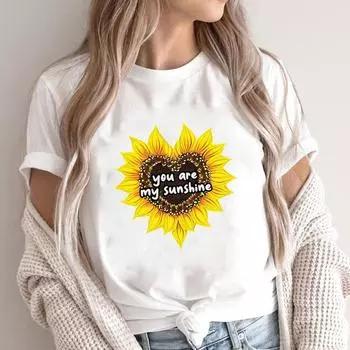 (Азиатский размер)Футболка, повседневная модная футболка с принтом, женская футболка с сердечком и бабочкой, милая повседневная женская футболка 90-х годов с графическим рисунком, футболка с коротким рукавом S