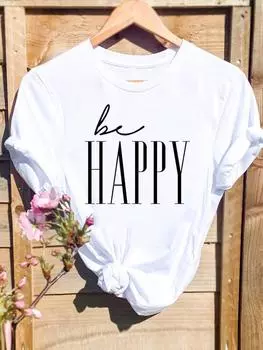 (Азиатский размер) Футболка с графическим принтом, повседневная футболка с надписью «Top Trend Style» в стиле 90-х, женская повседневная футболка с коротким рукавом S