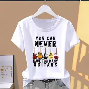 (Азиатский размер) Футболка с графическим рисунком, одежда, милая музыкальная любовь, 90-е годы, повседневная модная женская футболка с принтом, повседневная женская футболка с коротким рукавом S
