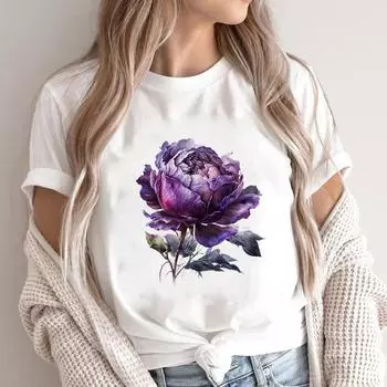 (Азиатский размер) Модный тренд, милая женская повседневная футболка с милым принтом 90-х годов, повседневная женская футболка с графическим рисунком, футболки с короткими рукавами S