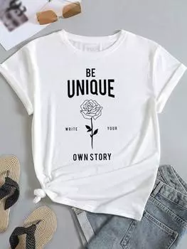 (Азиатский размер) Одежда, повседневная футболка, женская футболка с надписью, трендовый стиль, милая модная женская футболка с короткими рукавами и принтом, женские футболки с графическим рисунком S