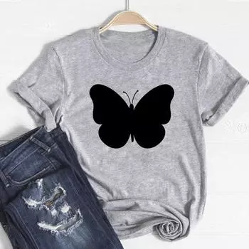 (Азиатский размер)Симпатичная футболка в стиле 90-х годов, модная футболка, одежда, повседневная женская футболка с коротким рукавом с принтом, женская футболка с графикой S