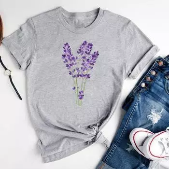 (Азиатский размер)Женская футболка с цветочным принтом в стиле 90-х годов, модная футболка, женская одежда с графическим рисунком, повседневная футболка с коротким рукавом S