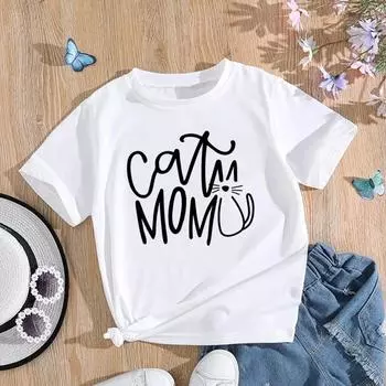 (Азиатский размер) Женская футболка с котом Sweet Love Trend, милая одежда 90-х годов, футболка с принтом, модная футболка, женские футболки с коротким рукавом и графикой S