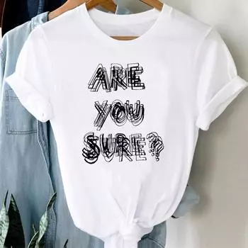 (Азиатский размер) Женская футболка с принтом в стиле 90-х годов, милая верхняя одежда, повседневная модная футболка с короткими рукавами, женская футболка с графическим рисунком S