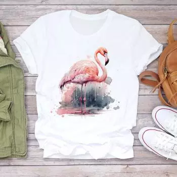 (Азиатский размер) Женская милая трендовая милая женская футболка с принтом 90-х годов, одежда, повседневная модная футболка с коротким рукавом, женские футболки с графическим рисунком S