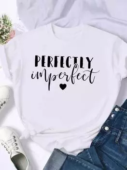 (Азиатский размер) Женский топ T Love Heart Trend Симпатичная одежда 90-х годов Повседневная модная женская футболка с принтом Повседневная футболка с коротким рукавом S