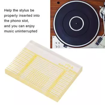 Азимутальная линейка. Прозрачная акриловая печатная линейка для проигрывателя пластинок. Тонарм. Картридж VTA. Азимутальная линейка.