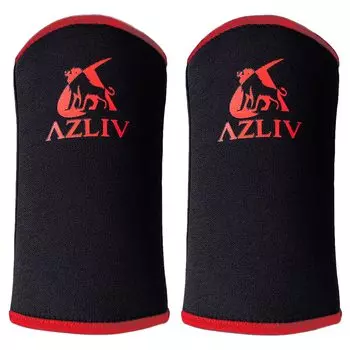 AZLIV 3 мм налокотник поддержка локтя тренировка мышц силовые тренировки жим лежа (Красный, М) красный