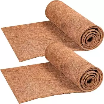 AZNABLE Кокосовый коврик для рептилий, коврик для сада из кокоса, 30 см x 100 см, набор из 2 шт.